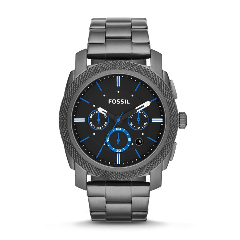 Machine Chronograph Watch (Smoke) | Fossil | Luby 