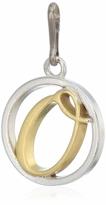 Two-Tone Letter O Charm (Silver/Gold) | Alex and Ani | Luby 