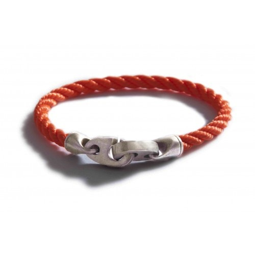 The Catch Single Wrap Bracelet (Buoy Orange) | Sailormade | Luby 