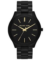 Slim Runaway Watch (Black) | Michael Kors | Luby 