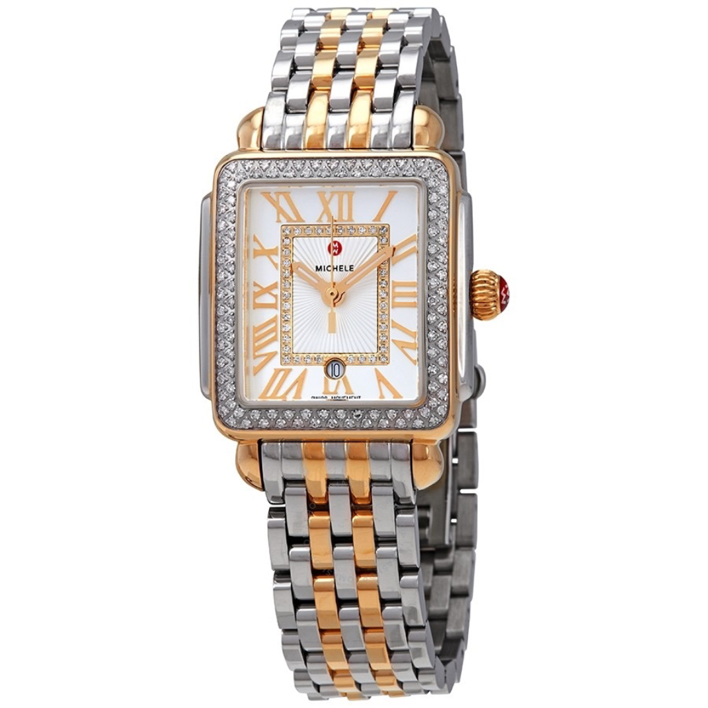 Deco Madison Two-Tone Diamond Watch | Michele | Luby 