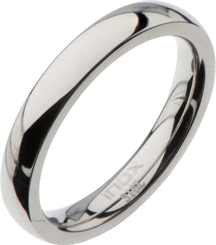 Stainless Steel High Polished Women's Ring