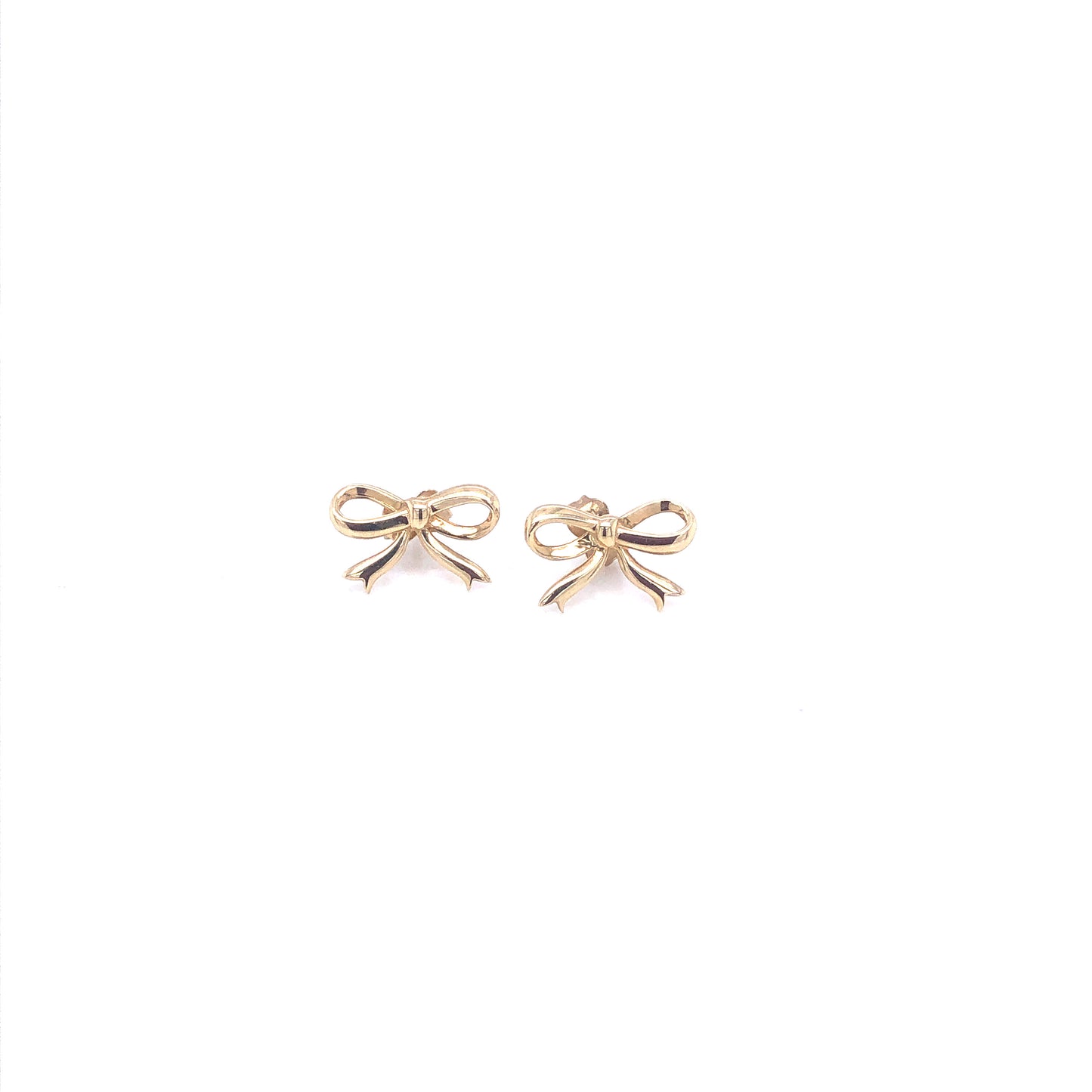 14K Bow Gold Stud Earrings | Luby Gold Collection | Luby 