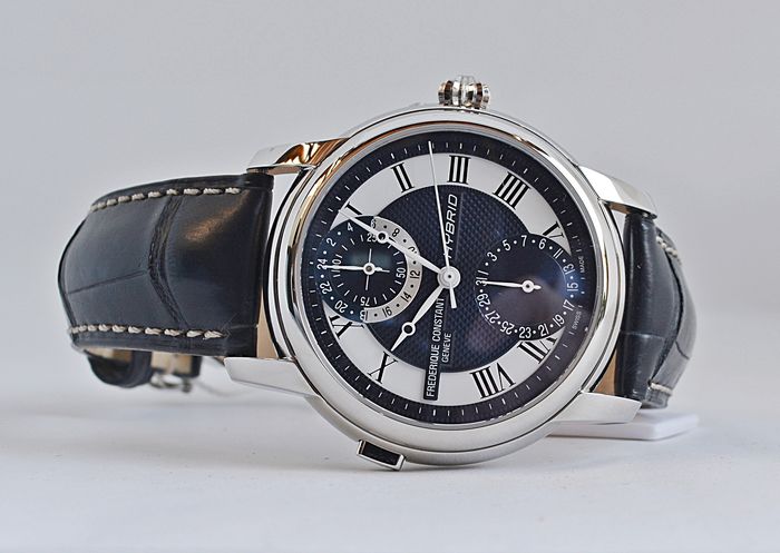 Hybrid Manufacture (Silver-Blue) | Frederique Constant | Luby 