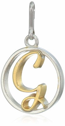 Two-Tone Letter G Charm (Silver/Gold) | Alex and Ani | Luby 