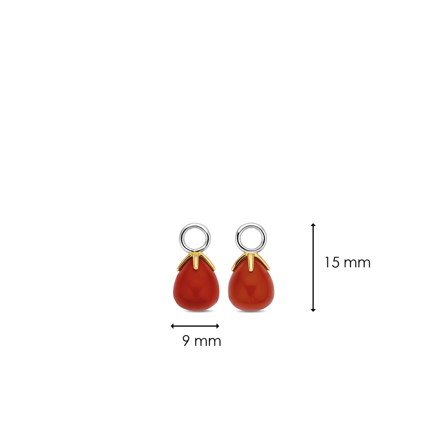 CORAL FLOWERBUD EARRING CHARM | Ti Sento Milano | Luby 