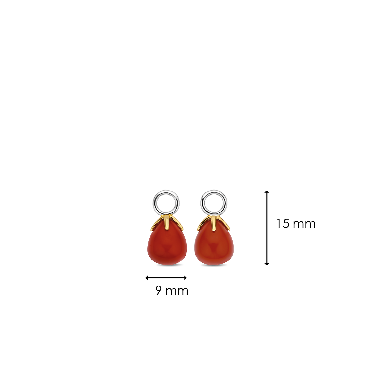 CORAL FLOWERBUD EARRING CHARM | Ti Sento Milano | Luby 