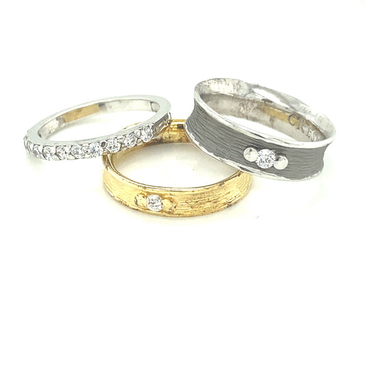 Custom Rings Silver Set | Cresber | Luby 