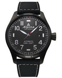 Startimer Pilot Automatic (Black) | Alpina | Luby 