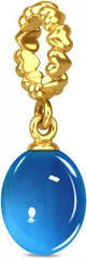 September Calmness Charm (Gold/Blue) | Endless Jewelry | Luby 