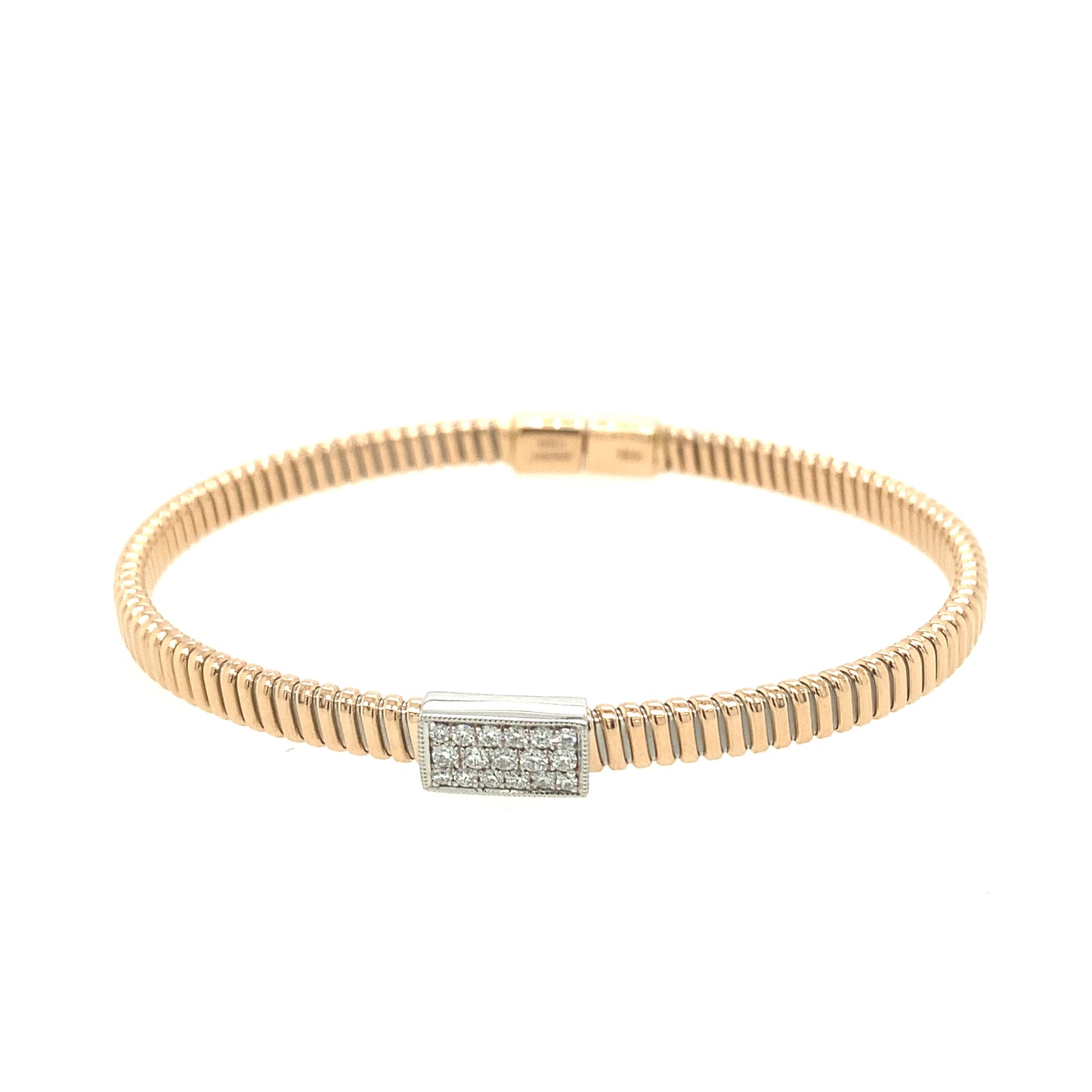 Simon G 18KWG Bangle with Diamond | Simon G | Luby 