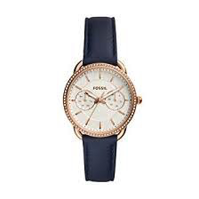 Ladies Tailor Watch (Rose-Gold/Navy Blue) | Fossil | Luby 