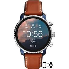 Explorist Gen 4 SmartWatch (Silver/Brown/Blue) | Fossil | Luby 
