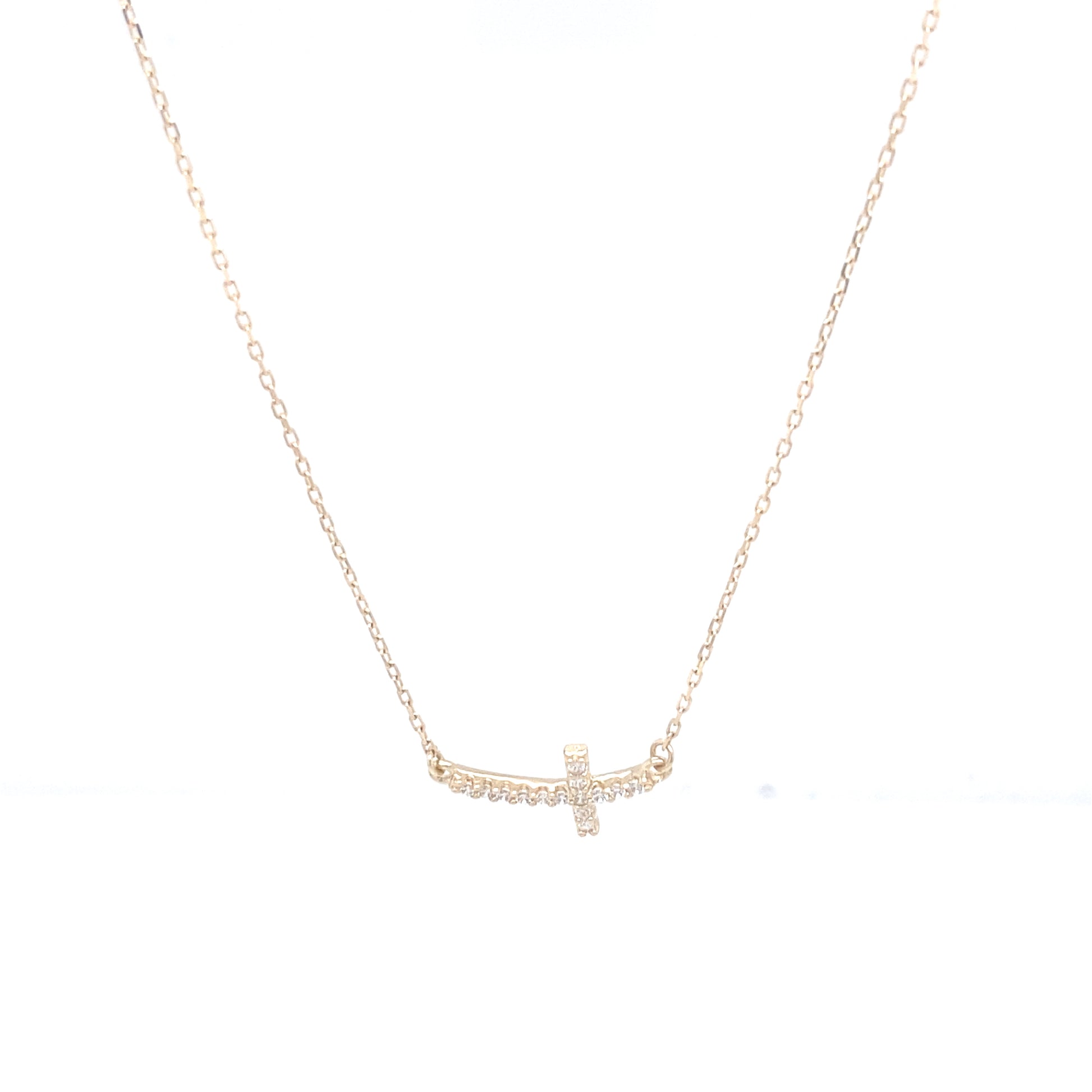 Ultra Fancy Cross Necklace | Luby Gold Collection | Luby 