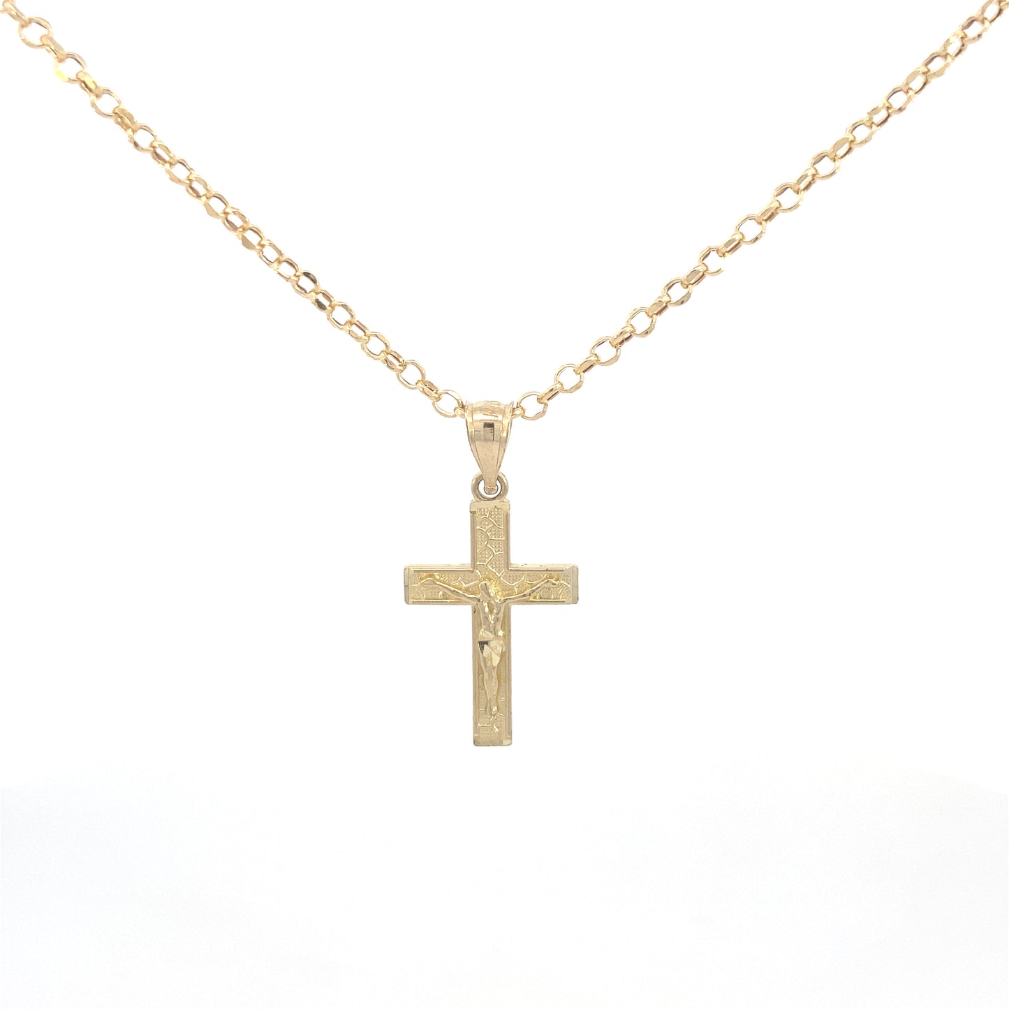 14K Gold Flat Cross Pendant | Luby Gold Collection | Luby 