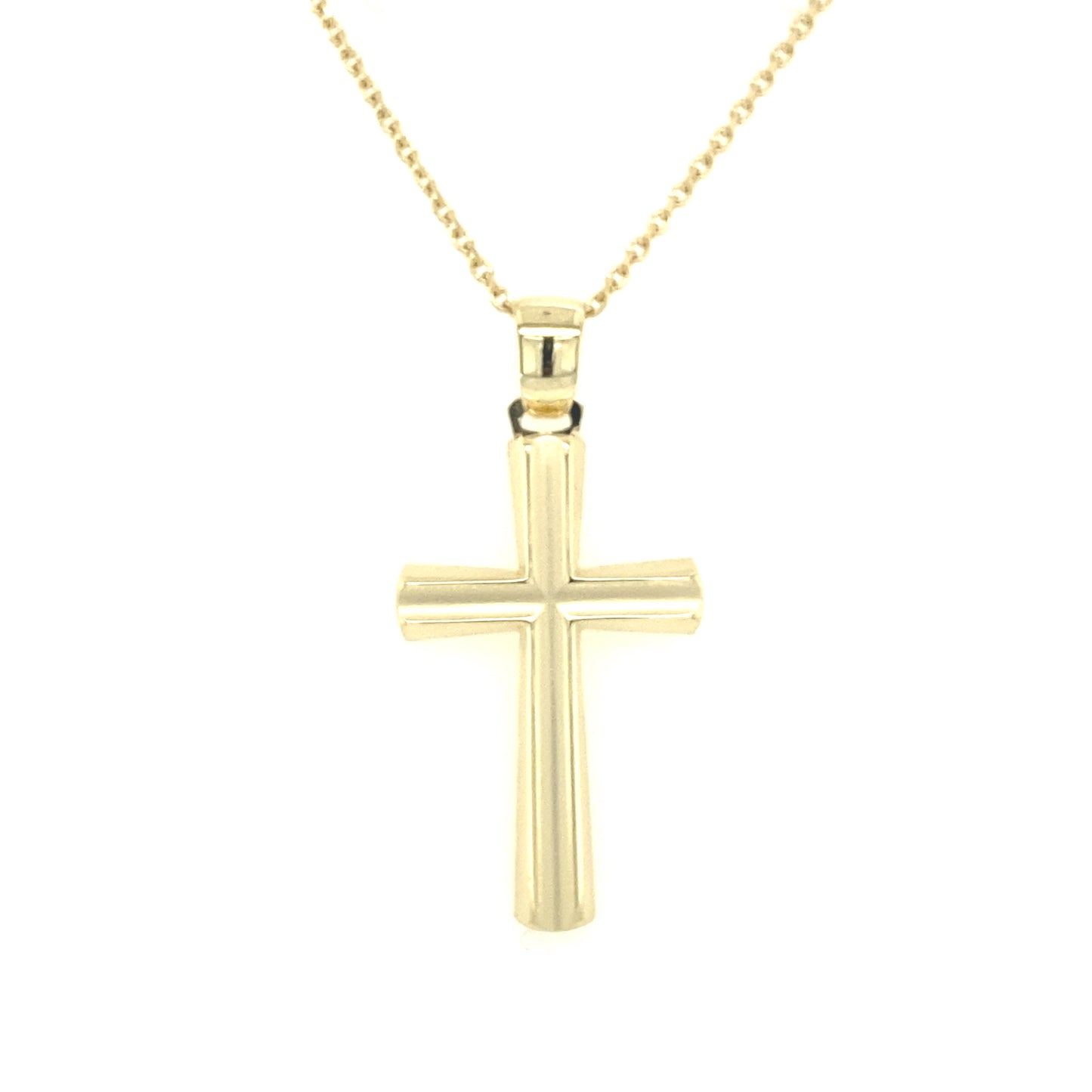 Matte Finish Cross Pendant | Luby Gold Collection | Luby 