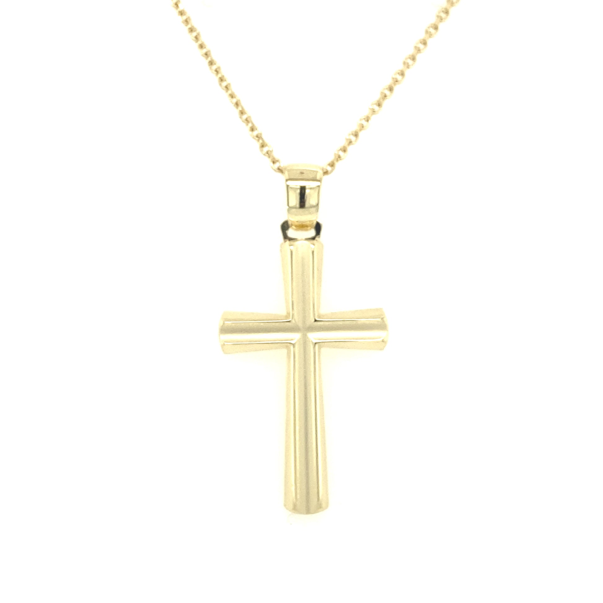 Matte Finish Cross Pendant | Luby Gold Collection | Luby 