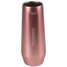 ROSE METALLIC STEMLESS FLUTE | Corkcicle | Luby 
