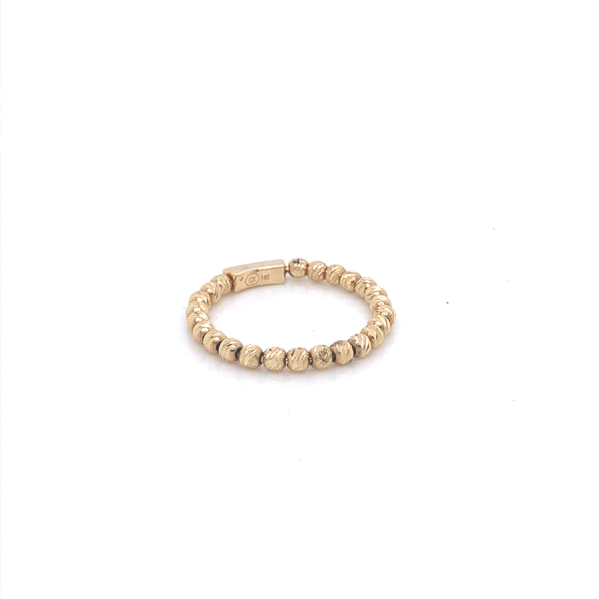 14K Golden Beads Gold Ring | Luby Gold Collection | Luby 