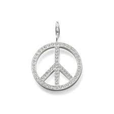 Peace Sign Pendant (Silver) | Thomas Sabo | Luby 