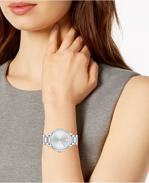 Movado BOLD Shimmer Mid-Size Silver | Movado | Luby 