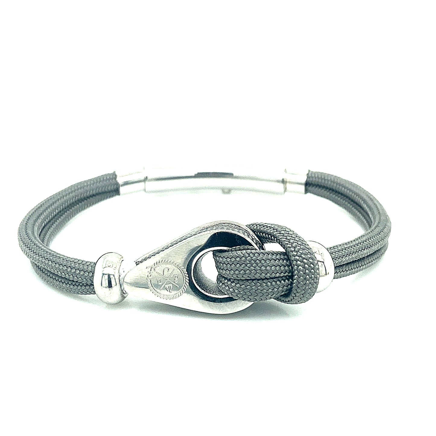 Double Cord W Pulley / Knot Beads Silver | Seaknots | Luby 