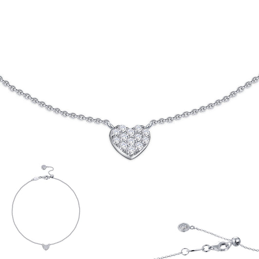 Mini Heart Anklet | Lafonn | Luby 
