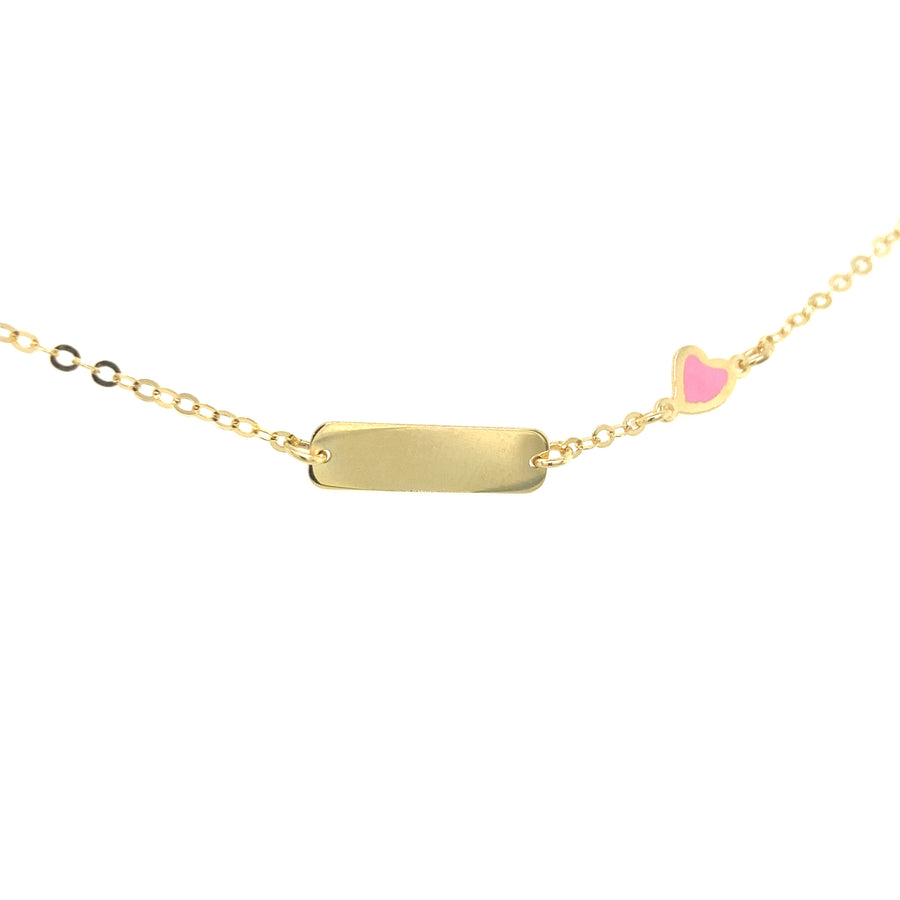 Brazalete Bebé de Oro 14k con Dije