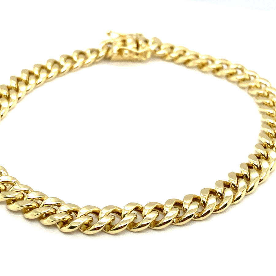 Brazalete Cubano Oro 14K 6mm