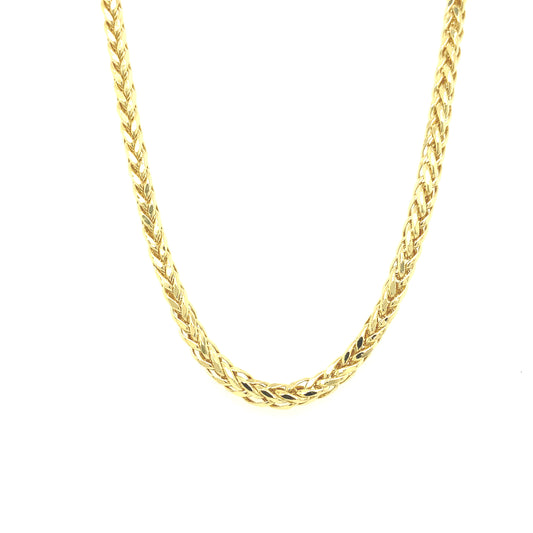 14K SOLID WHEAT CHAIN | Luby Gold Collection | Luby 