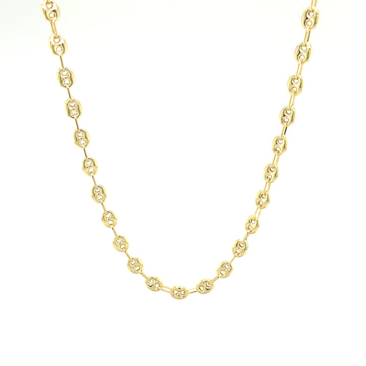 14K GUCCI PUFF CHAIN 4MM | Luby Gold Collection | Luby 