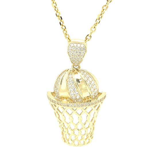 10K BASKETBALL PENDANT | Luby Gold Collection | Luby 