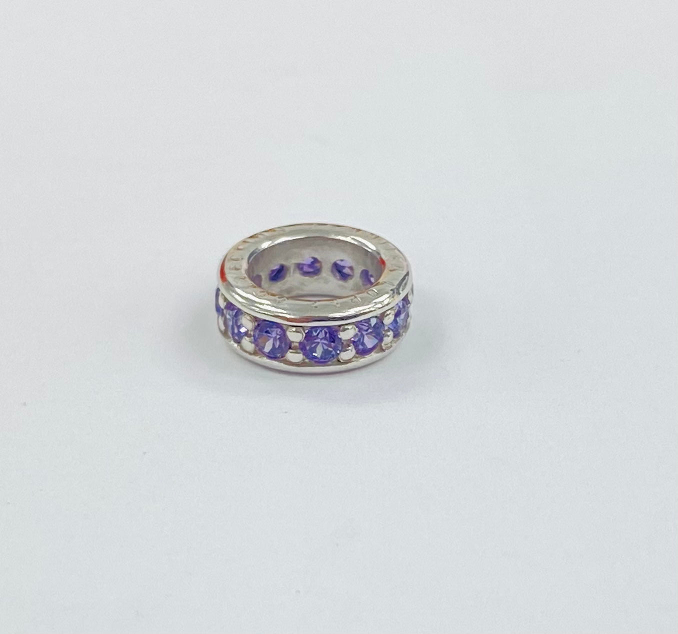 Amethyst Dreamy Dot Charm (Silver/Purple) | Endless Jewelry | Luby 