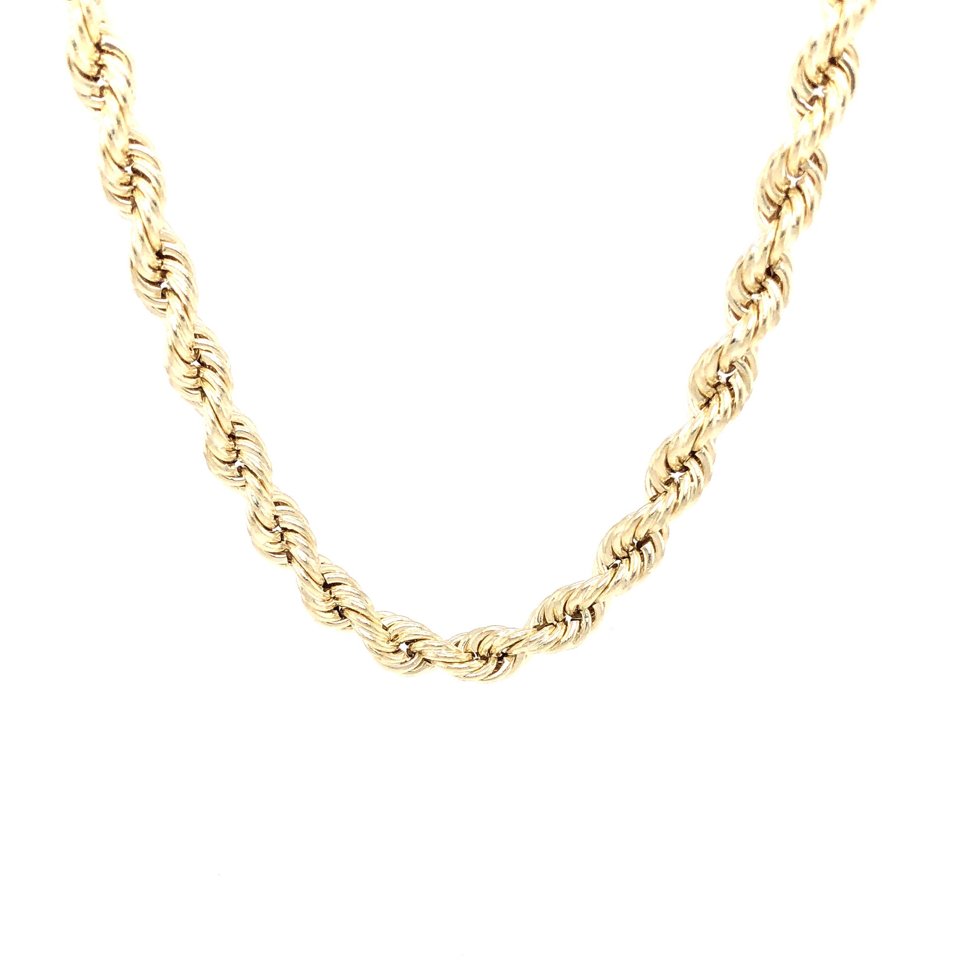 10K Gold Hallow Chain Rope | Luby Gold Collection | Luby 