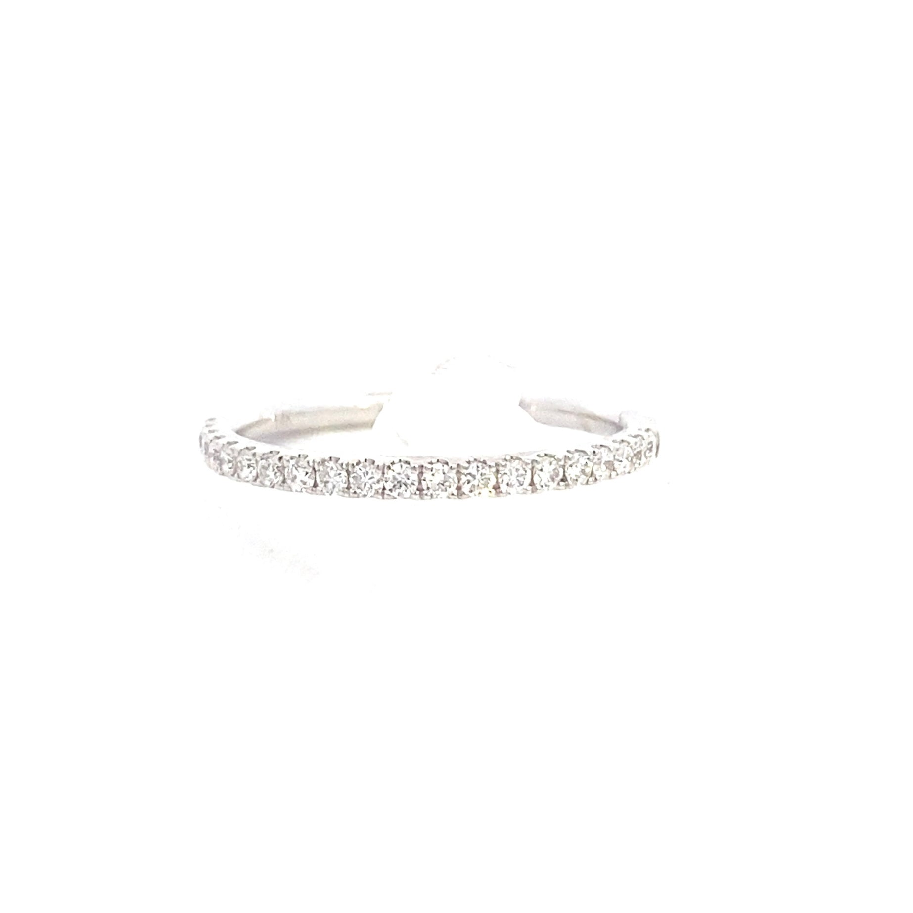 14K Lab Grown Diamond Half Eternity Band | Smiling Rocks | Luby 