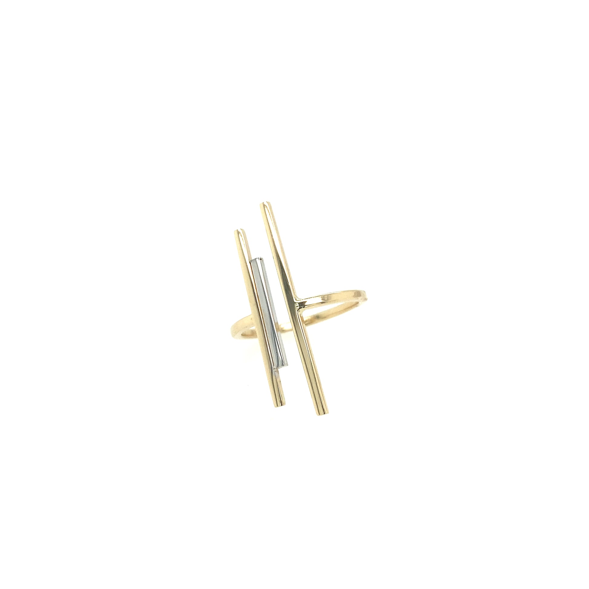 14K Gold 2T Line Ring | Luby Gold Collection | Luby 