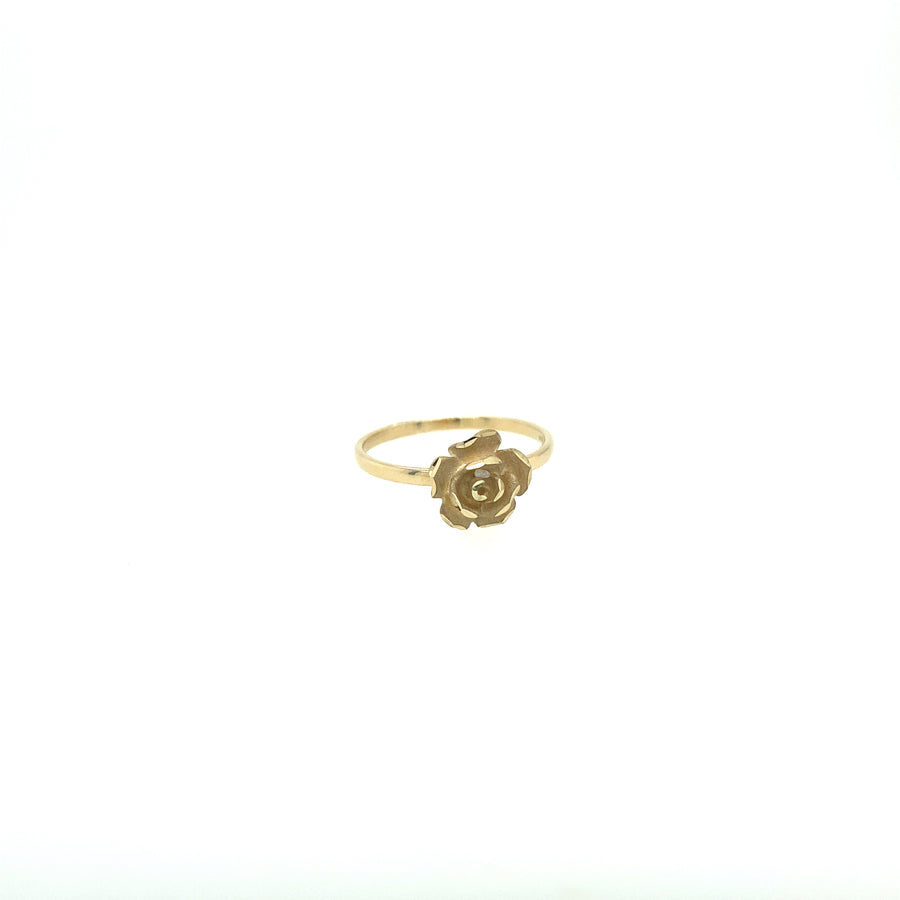 14K Gold Flower Ring