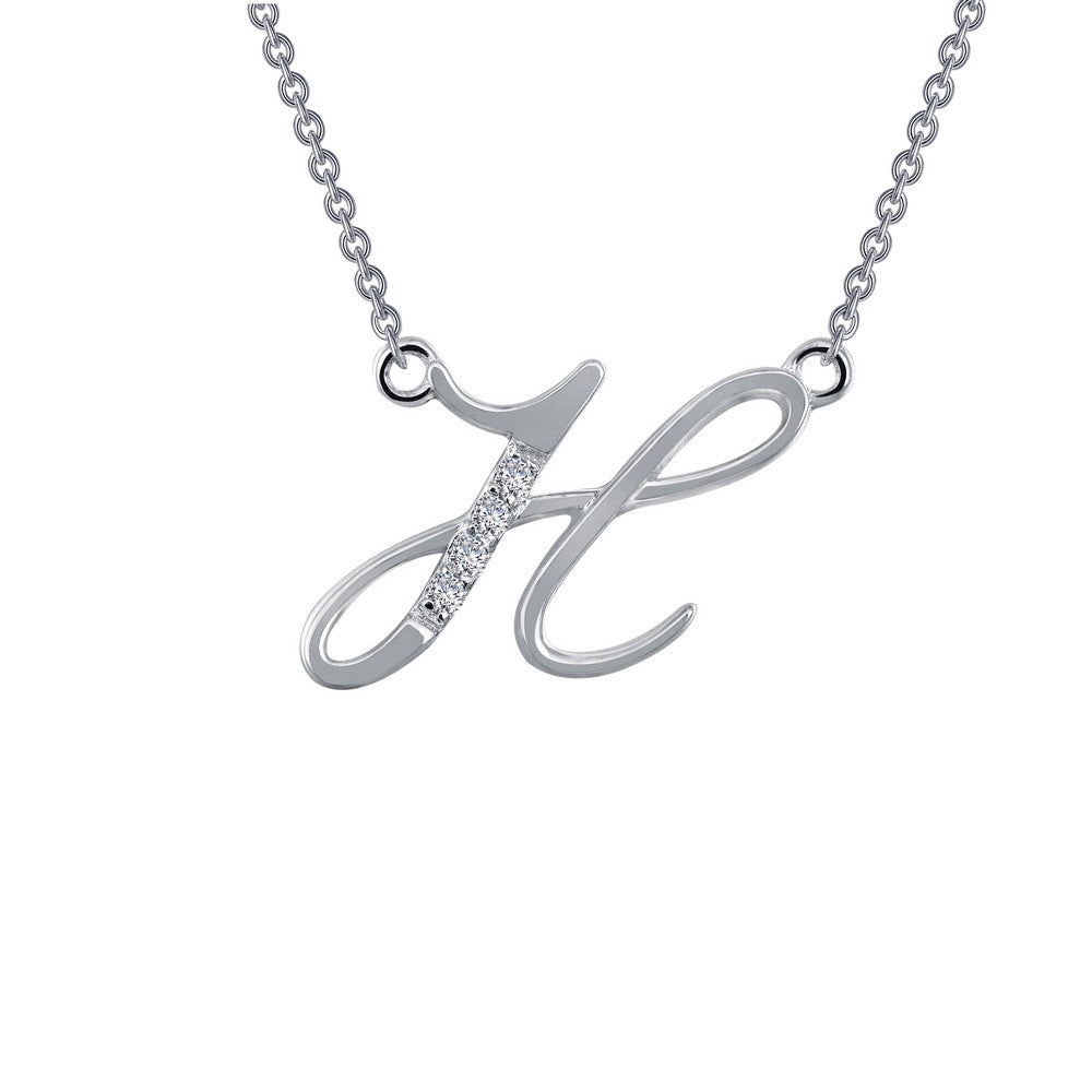 Designer Pave Initial Pendant Necklace | Lafonn | Luby 