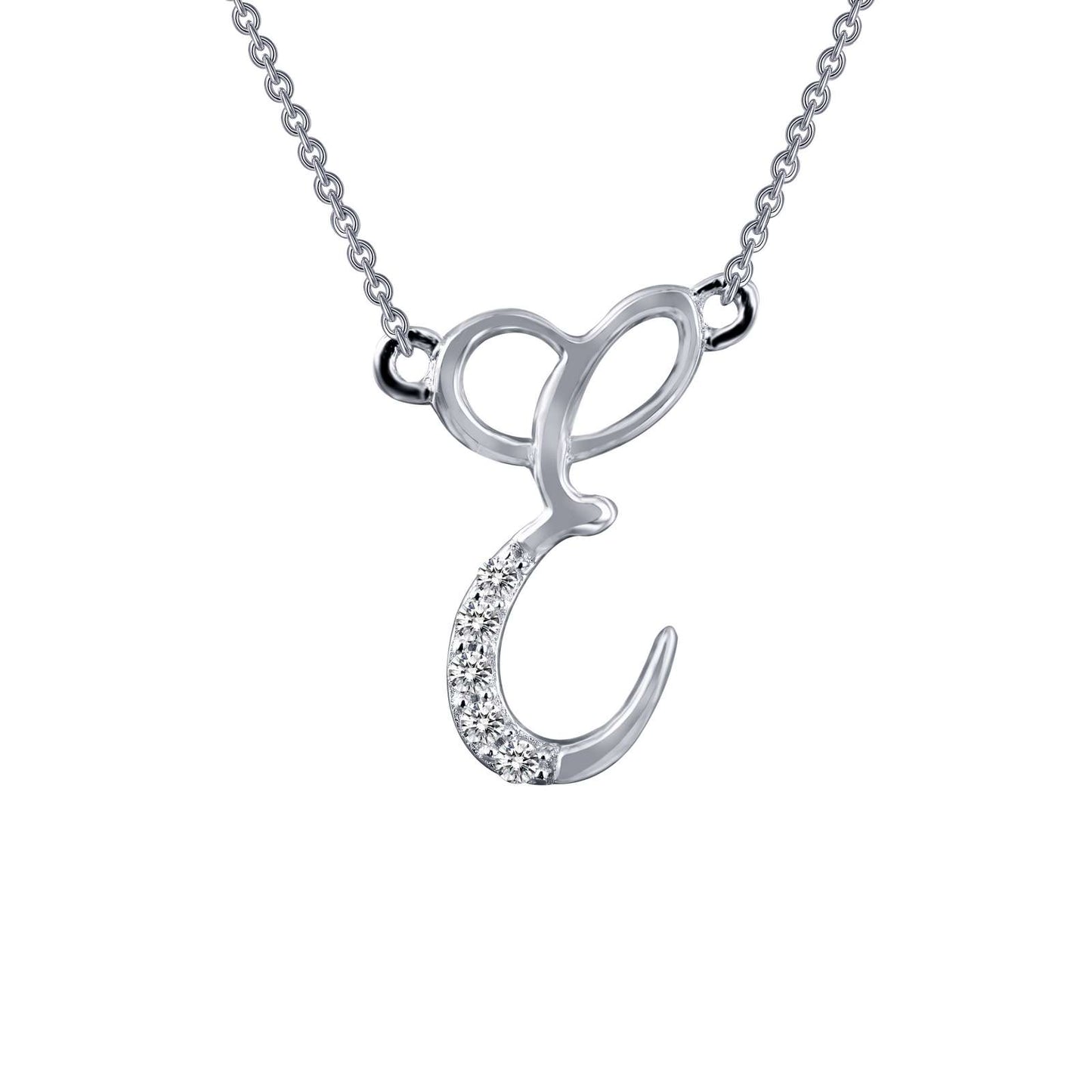 Designer Pave Initial Pendant Necklace | Lafonn | Luby 