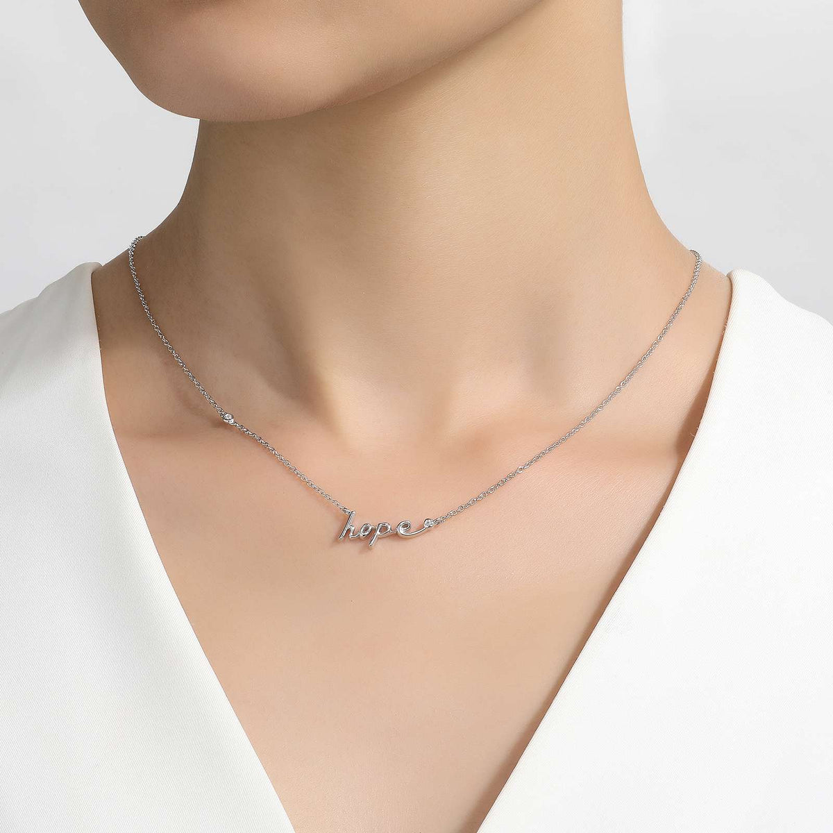Hope Word Necklace | Lafonn | Luby 