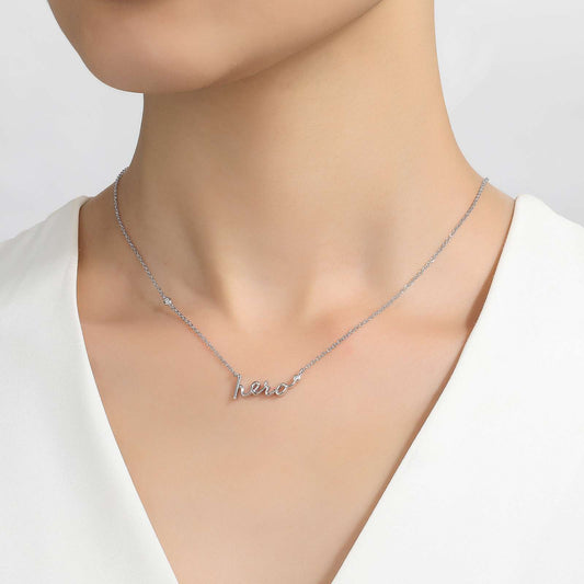 Hero Word Necklace | Lafonn | Luby 