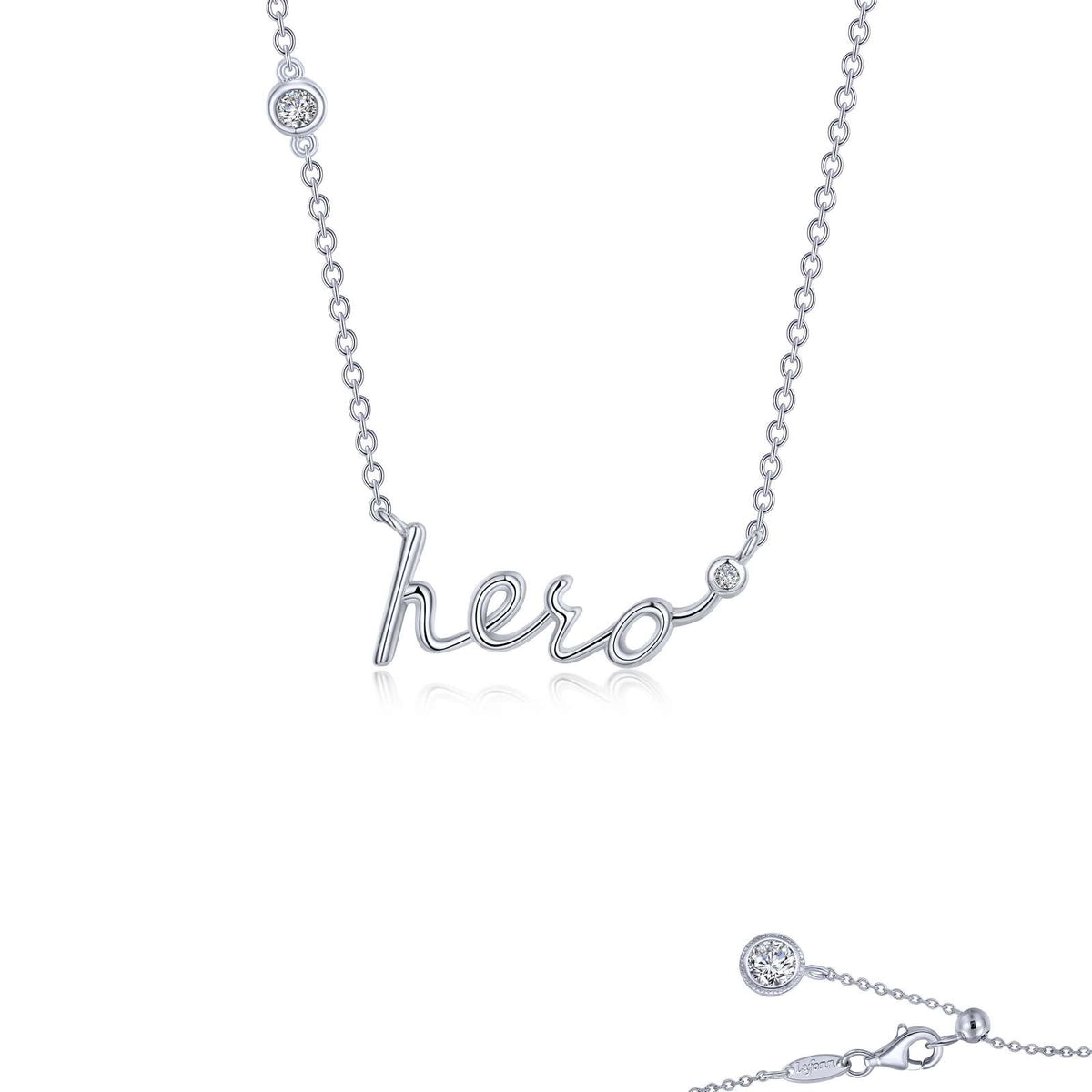 Hero Word Necklace | Lafonn | Luby 