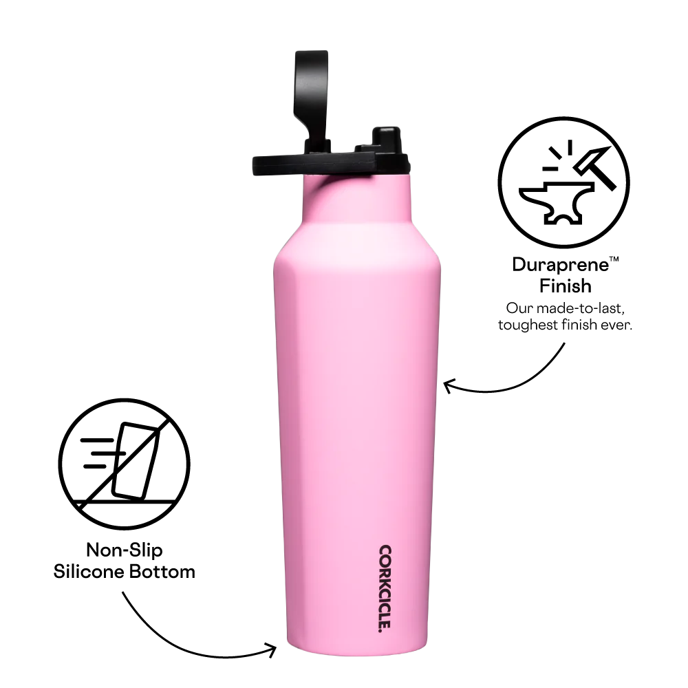 Sun-Soaked Pink Sport Canteen 20oz | Corkcicle | Luby 