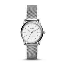 Ladies The Commuter Watch (Silver) | Fossil | Luby 