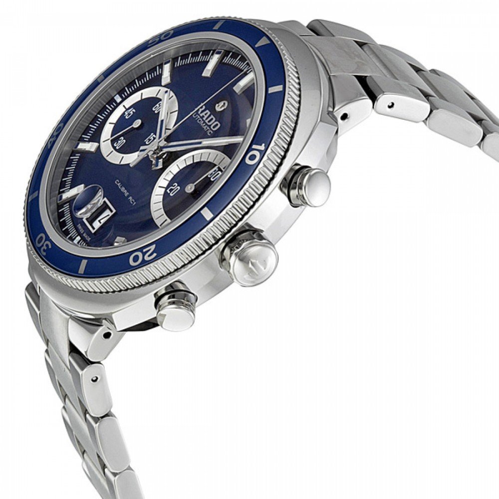D-Star Automatic Chronograph (Silver-Blue) | Rado | Luby 