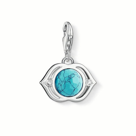 Lotus Charm (Silver/Turquoise) | Thomas Sabo | Luby 