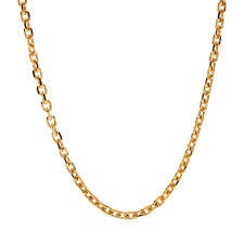 7mm Gold Steel Cuban Link Necklace | ARZ Steel | Luby 