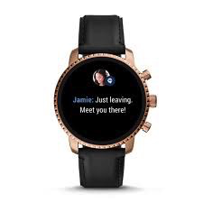 Q Explorist Gen 4 SmartWatch (Rose-Gold/Black) | Fossil | Luby 