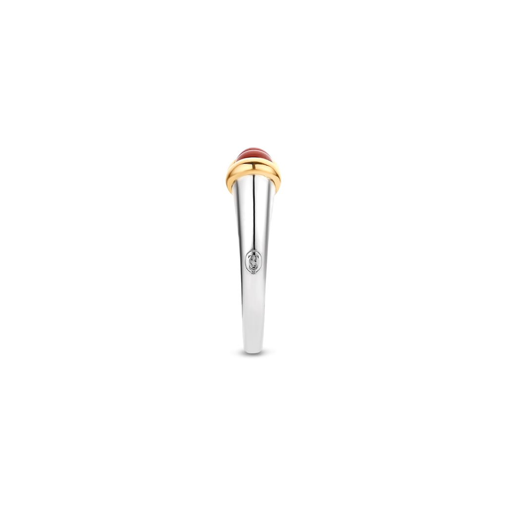 DOUBLE STONE TWO-TONE RING | Ti Sento Milano | Luby 