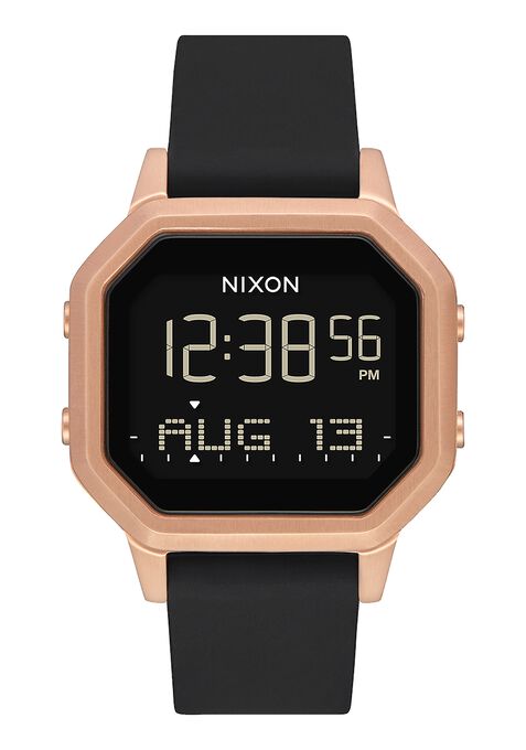 Siren Stainless-Steel Watch (Rose-Gold/Black) | Nixon | Luby 